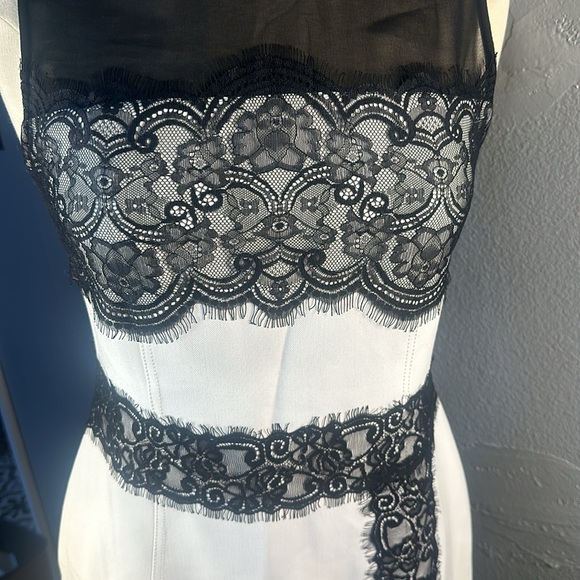 Black and white dress. Black lace. Size 6 Rachel Roy - Picture 6 of 7